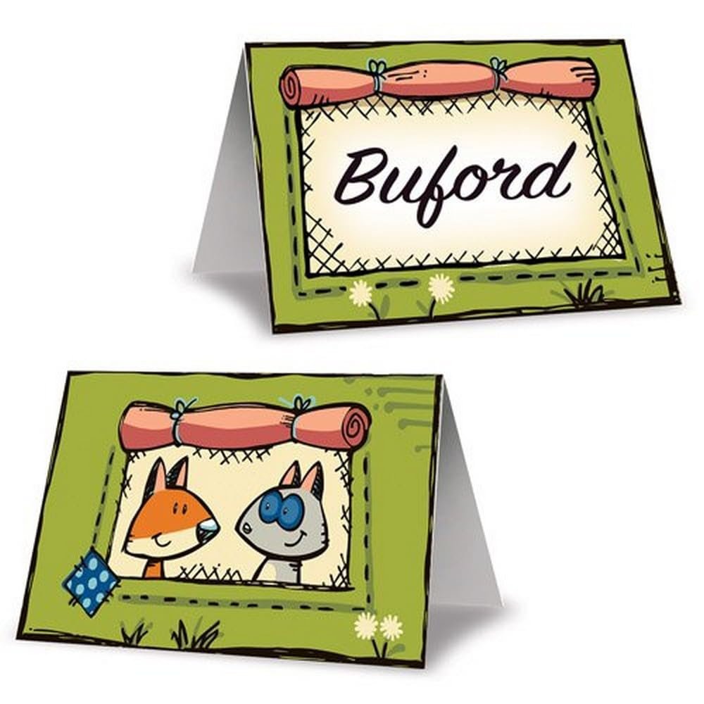 Beistle Woodland Friends Place Cards