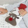 Le Studio Nose Reindeer in hot Water Bottle, White & Red & Brown view 2