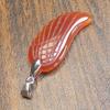 35mm Hand carved mixed gemstom angel wing for necklace pendant bead (red agate) view 3