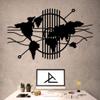 archtwain Decorative World Map - Metal Wall Decor Home Office Decoration, Bedroom Living Room Decor Sculpture (18.11 x 30.71 inch) view 1