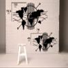 archtwain Decorative World Map - Metal Wall Decor Home Office Decoration, Bedroom Living Room Decor Sculpture (18.11 x 30.71 inch) view 3