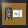 ArtToFrames Collage Photo Frame Double Mat with 2-4x6 Openings with Satin Black Frame and El Dorado mat. view 1