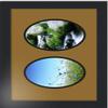 ArtToFrames Collage Photo Frame Double Mat with 2-5x7 Openings with Satin Black Frame and El Dorado mat. view 3