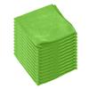 Clara Clark Soft Microfiber Cleaning Cloth Set of 12-12 x 12 inches, Medium, Green view 1
