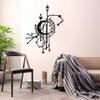 Archtwain Abstract World Decorative Design - Metal Wall Decor Home Office Decoration, Bedroom Living Room Decor, Sculpture (23.62 x 17.75 inch) view 1