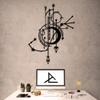 Archtwain Abstract World Decorative Design - Metal Wall Decor Home Office Decoration, Bedroom Living Room Decor, Sculpture (23.62 x 17.75 inch) view 2