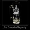 Miller English Family Coat of Arms 27oz Glass Stein  Personalized Heraldic Engraving view 3