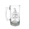 Davis English Family Coat of Arms 27oz Glass Stein  Personalized Heraldic Engraving view 1