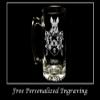 White English Family Coat of Arms 27oz Glass Stein  Personalized Heraldic Beer Mug view 3