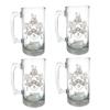 Jackson English Family Coat of Arms 27oz Beer Stein Set of 4  Personalized Heraldic Engraving view 1
