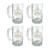 Moore English Family Coat of Arms 27oz Beer Stein Set of 4  Personalized Heraldic Engraving view 1