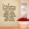 Welcome to My Kitchen Wall Decal, Funny Cooking Kitchen Wall Quote Sticker | 22 Wide x 30 Tall | Black | Pick Your Color & Size view 1
