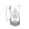 Lewis English Family Coat of Arms 27oz Beer Stein - Personalized Heraldic Engraving view 1