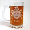 Harris English Family Coat of Arms 27oz Beer Stein - Set of 4 - Personalized Heraldic Engraving view 3