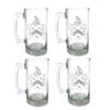Williams English Family Coat of Arms Beer Stein Set of Fours  27oz Custom Engraved, English Heritage Gift view 1