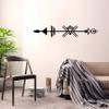 Archtwain Amerindian Decorative Design - Metal Wall Decor Home Office Decoration, Bedroom Living Room Decor, Sculpture (42.5 x 7.87 inch) view 2