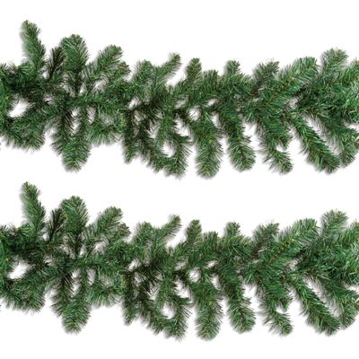 9 ft Christmas Holiday Balsam Pine Garland Set of 2
