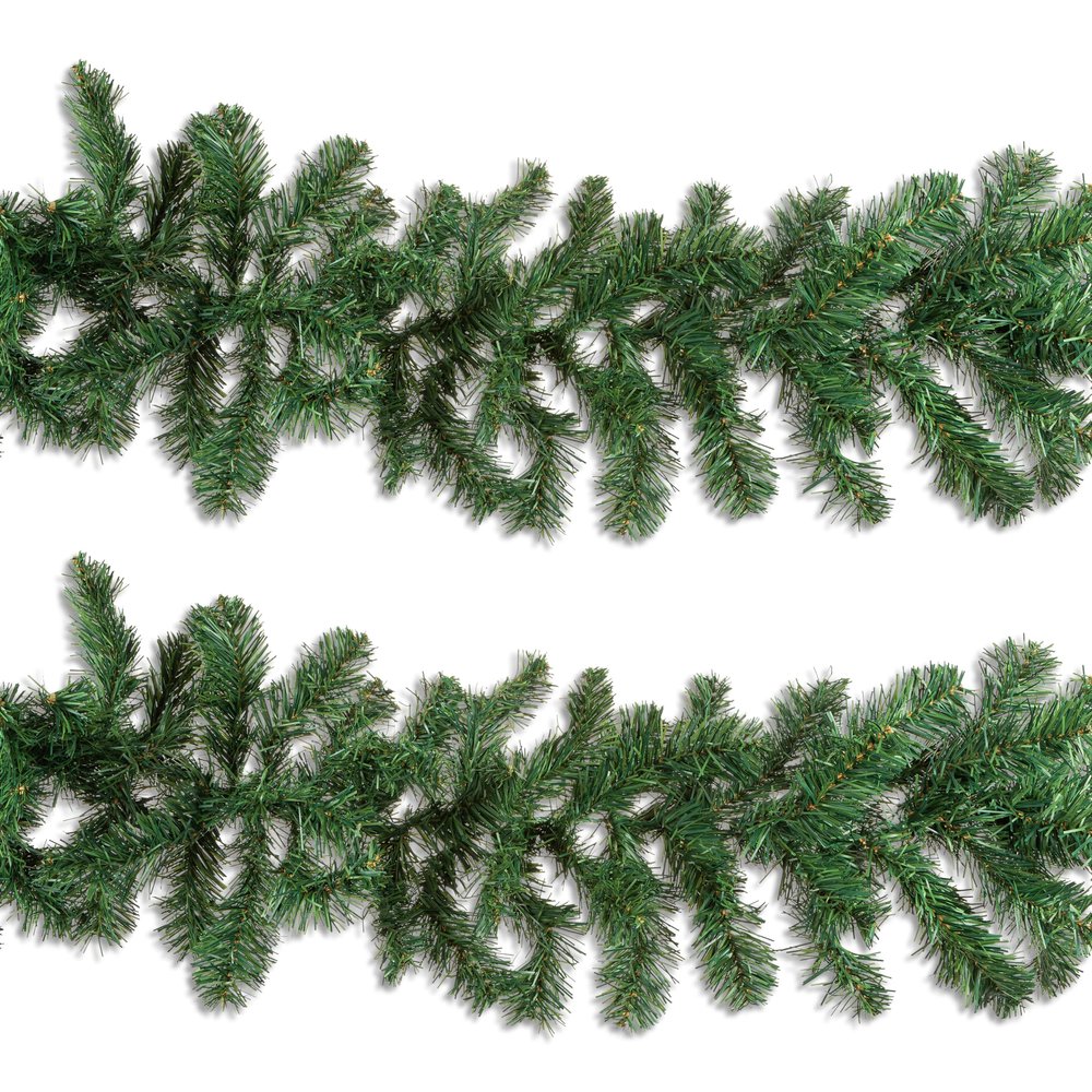 9 ft Christmas Holiday Balsam Pine Garland Set of 2