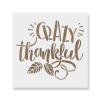 Crazy Thankful Stencil - Durable for Festive Fall Imagery, Thankful Stencil view 1