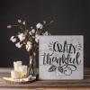 Crazy Thankful Stencil - Durable for Festive Fall Imagery, Thankful Stencil view 3