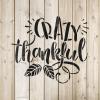 Crazy Thankful Stencil - Durable for Festive Fall Imagery, Thankful Stencil view 4