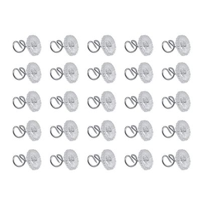 Yosoo Clear Pins,Transparent Plastic Head Screw Nail Sewing and Home Sofa Decor for Upholstery, Couch, Bedskirts and Slipcovers (50-Pack)