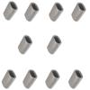 Prolinemax 10 Pieces 5/16 Inch SS316 Marine Wire Rope Oval Crimping Sleeves view 1