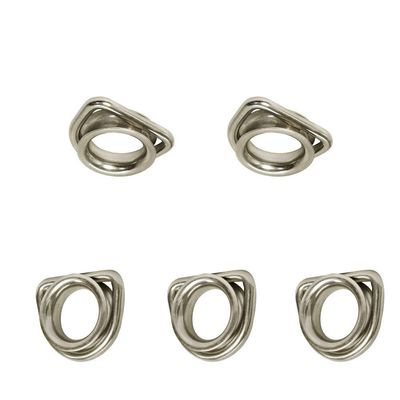 Prolinemax 5 Pieces 5/16 Inch Marine Boat D-Ring Thimble with Round Shave Wire Rope