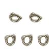 Prolinemax 5 Pieces 5/16 Inch Marine Boat D-Ring Thimble with Round Shave Wire Rope view 1
