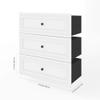 Bestar Versatile 3 Drawer Set for Versatile 36W Closet Organizer in white view 2