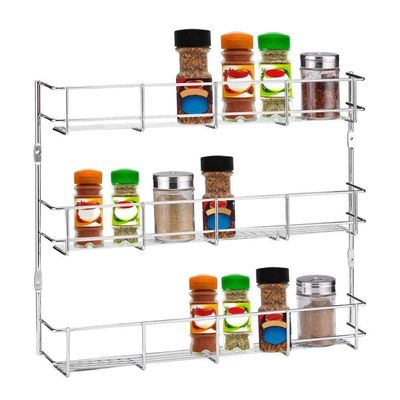 GGGarden GGGarden 3 Tiers Kitchen Spice Rack Cabinet Wall Mount Storage Shelf Pantry Holder Kitchen Storage Rack