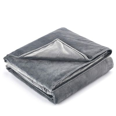 RelaxBlanket 60''x80'' Duvet Cover for Weighted Blanket | Premium Super Soft Minkey | Dark Grey