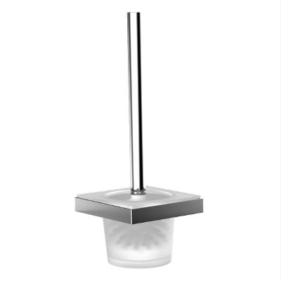 Emco Liaison 181500101 Toilet Brush Set Satin/Chrome with Brush Holder Wall Mounted