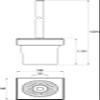Emco Liaison 181500101 Toilet Brush Set Satin/Chrome with Brush Holder Wall Mounted view 3