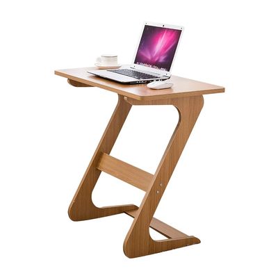 Desk for Small Spaces Z Type Laptop Table Simple Folding Mini Desk Writing Desk Dormitory Bracket Notebook Table MDF Material Desk for Sofa/Bedroom/Overbed