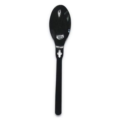 WeGo Spoon Wego Polystyrene, Spoon, Black, 1000/carton