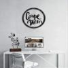 Archtwain Carpe Diem- Decorative Design - Metal Wall Decor Home Office Decoration, Bedroom Living Room Decor (Black) view 1