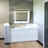 24 Inch X 32 Inch | LED Bathroom Mirror ADA Fixed Tilt | Lighted Vanity Mirror + Digital Clock 4000K view 3