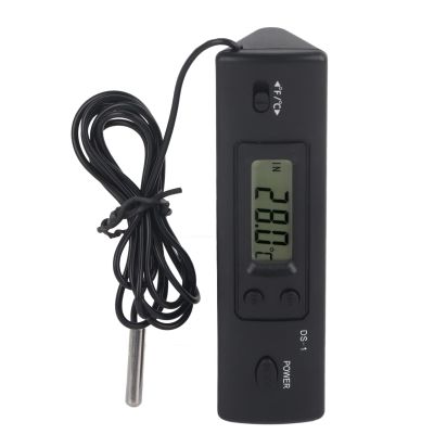 Digital Thermometer, Electronic LCD Digital Thermometer Wired Celsius and Fahrenheit Meter Probe Sensor for Refrigerator