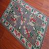 2' X 3' Needlepoint Rug Vintage Monkey Flower #9 view 3
