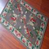 2' X 3' Needlepoint Rug Vintage Monkey Flower #9 view 4