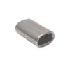 MH GLOBAL 10 Pieces Chamfer 3/16 Inch SS 316 Marine Wire Rope Oval Crimping Sleeves view 4