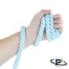 Paracord Planet Natural Twisted Cotton Rope (1/2 Inch, Aqua Blue, 100 Feet) - USA Made - Strong Triple-Strand Rope for Pet Toys, Sports, Home Dcor, Macram, Crafts, Indoor and Outdoor Use view 3