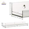 Acrylic Shelf 36 Inch (2Pack) - Acrylic Bookshelf for Toys & Books - Spice Rack & Floating Display - Acrylic Floating Shelves for Makeup & Cosmetic Product - Clear Acrylic Shelf for Books & Magazines view 3