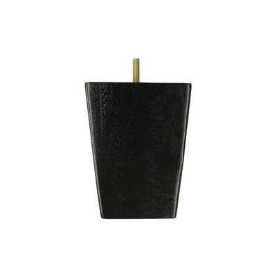 Leg Daddy 5" Dark Finish Square Tapered Wooden Sofa Leg, Set of 4 (5/16")