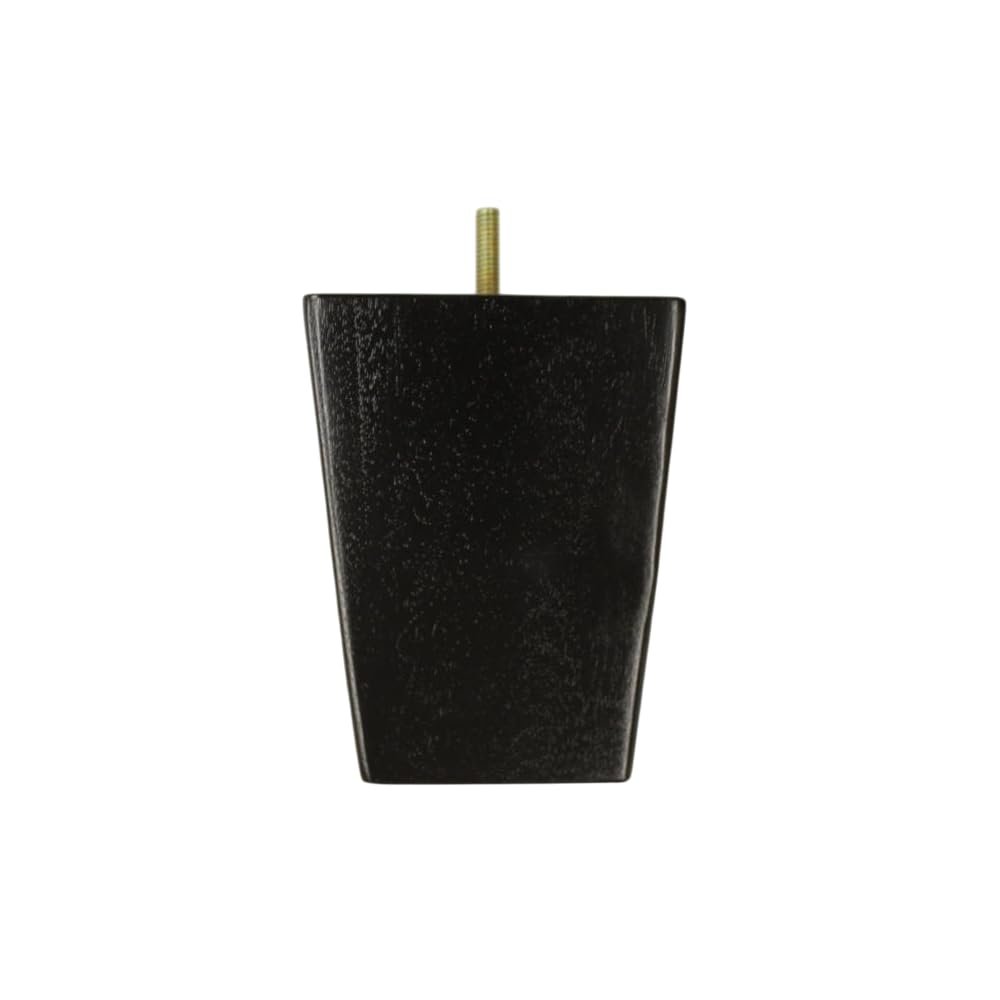 Leg Daddy 5" Dark Finish Square Tapered Wooden Sofa Leg, Set of 4 (5/16")