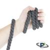 PARACORD PLANET Natural Twisted Cotton Rope (1/2 Inch, Dark Grey, 50 Feet) - USA Made - Strong Triple-Strand Rope for Pet Toys, Sports, Home Dcor, Macram, Crafts, Indoor and Outdoor Use view 3