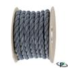 Paracord Planet Natural Twisted Cotton Rope (1/2 Inch, Dark Grey, 100 Feet) - USA Made - Strong Triple-Strand Rope for Pet Toys, Sports, Home Dcor, Macram, Crafts, Indoor and Outdoor Use view 2
