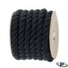 PARACORD PLANET Natural Twisted Cotton Rope (1/4 Inch, Black, 100 Feet) - USA Made - Strong Triple-Strand Rope for Pet Toys, Sports, Home Dcor, Macram, Crafts, Indoor and Outdoor Use view 2
