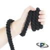 PARACORD PLANET Natural Twisted Cotton Rope (1/4 Inch, Black, 100 Feet) - USA Made - Strong Triple-Strand Rope for Pet Toys, Sports, Home Dcor, Macram, Crafts, Indoor and Outdoor Use view 3